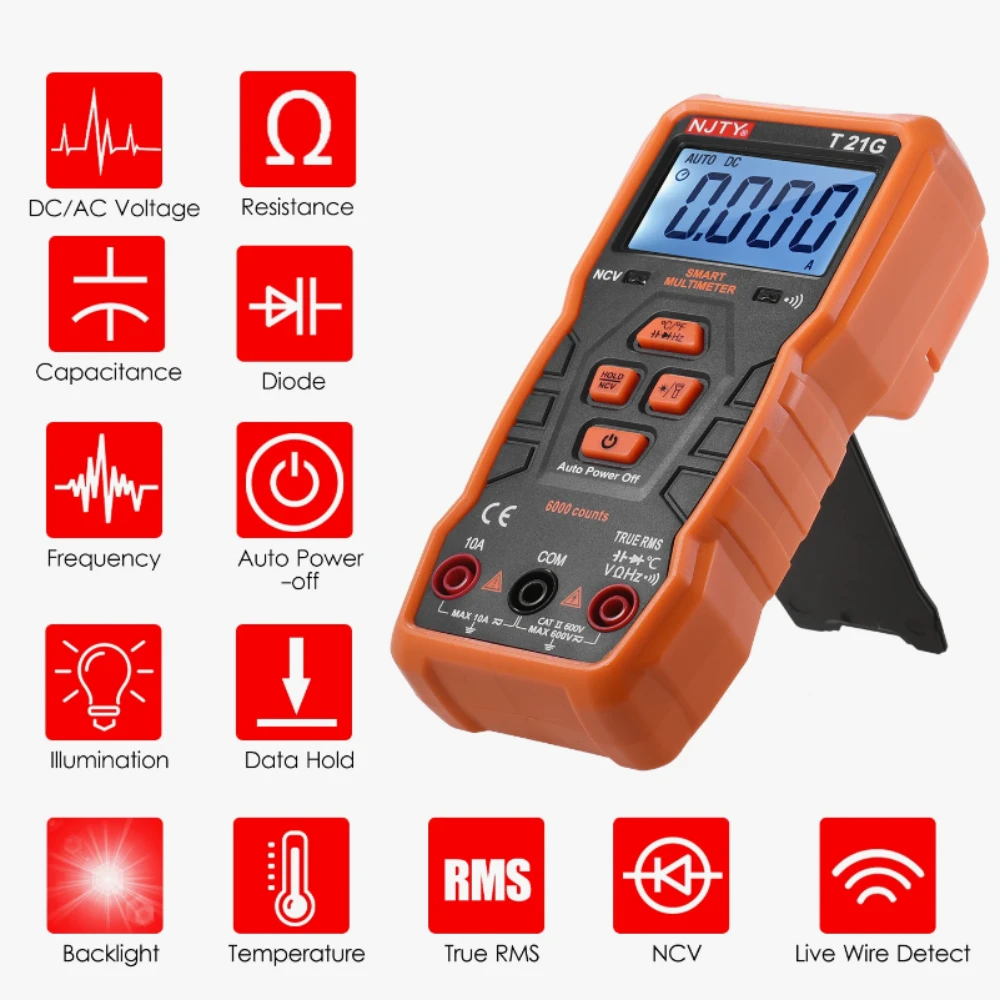 T21G 6000 Counts Inductance Digital Multimeter T21G 6000 Counts Inductance Digital Multimeter