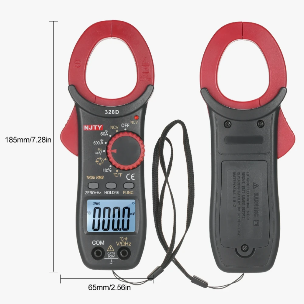 328D 600A AC/DC Digital Clamp Meter