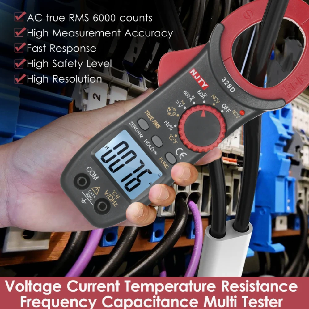 328D 600A AC/DC Digital Clamp Meter