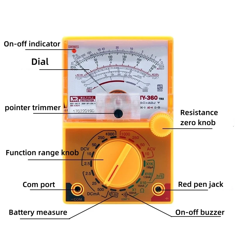 TY360 Pocket Analog Multimeter High precision TY360 Pocket Analog Multimeter High precision